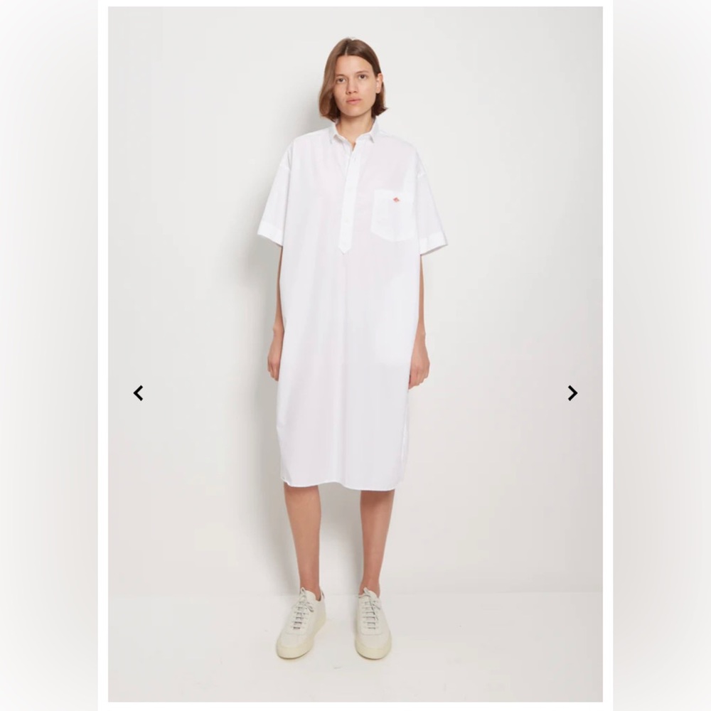 Danton Cotton Shirt Dress - White